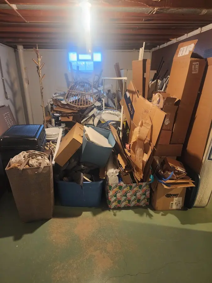 Roll-off dumpster container at job site for Yard Waste Dumpster Rental in Hot Springs